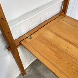 Les Arcs 1950s pine side table or desk