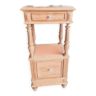 Meuble console marbre bois massif