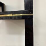 Pierre Vandel Paris shelf, black and gold, 1970s, France