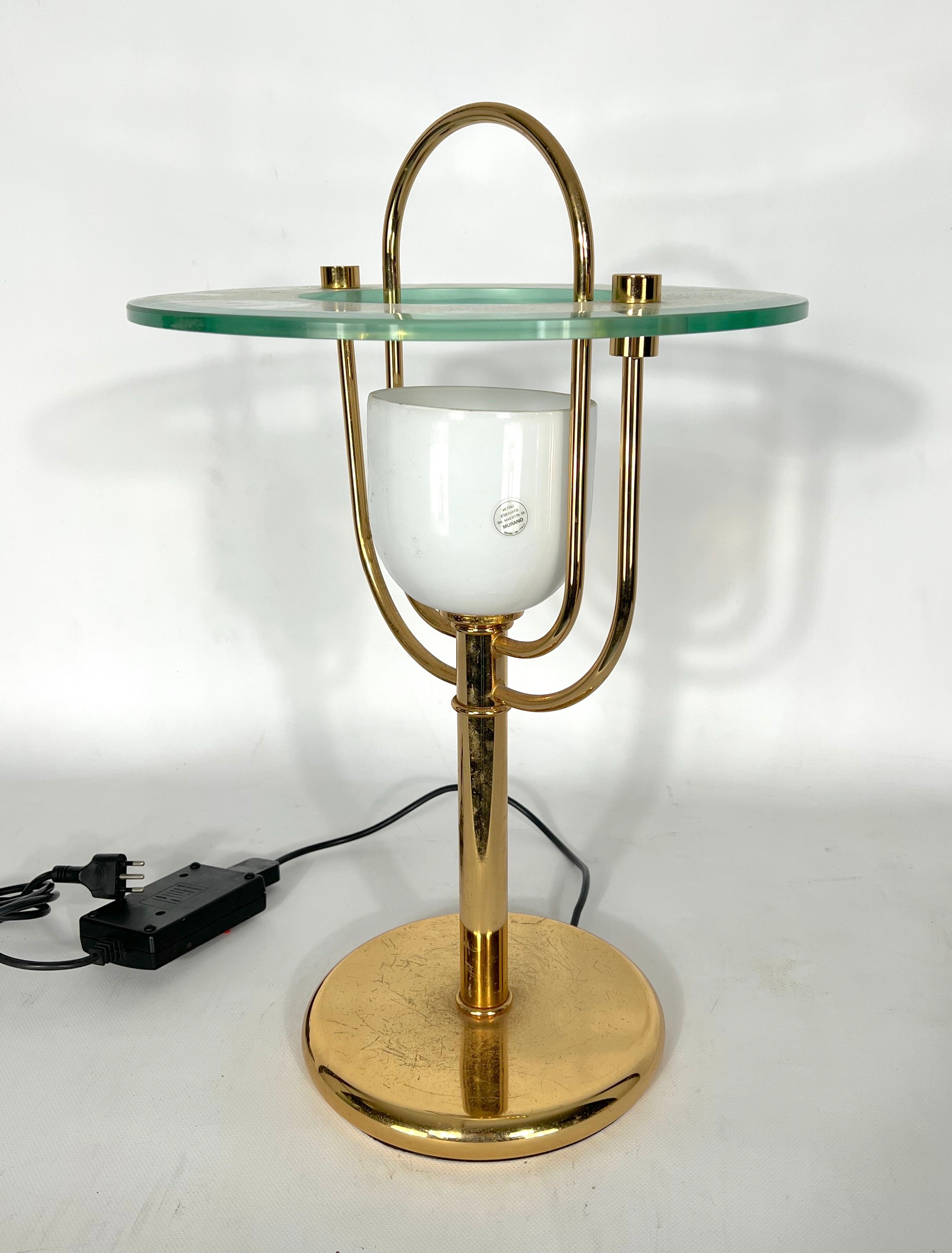 Vintage Fontana Arte style table lamp from 70s