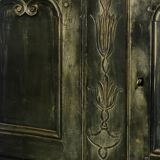 Sideboard in patinated solid oak