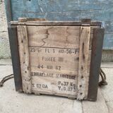Ancient timber maritime military crate