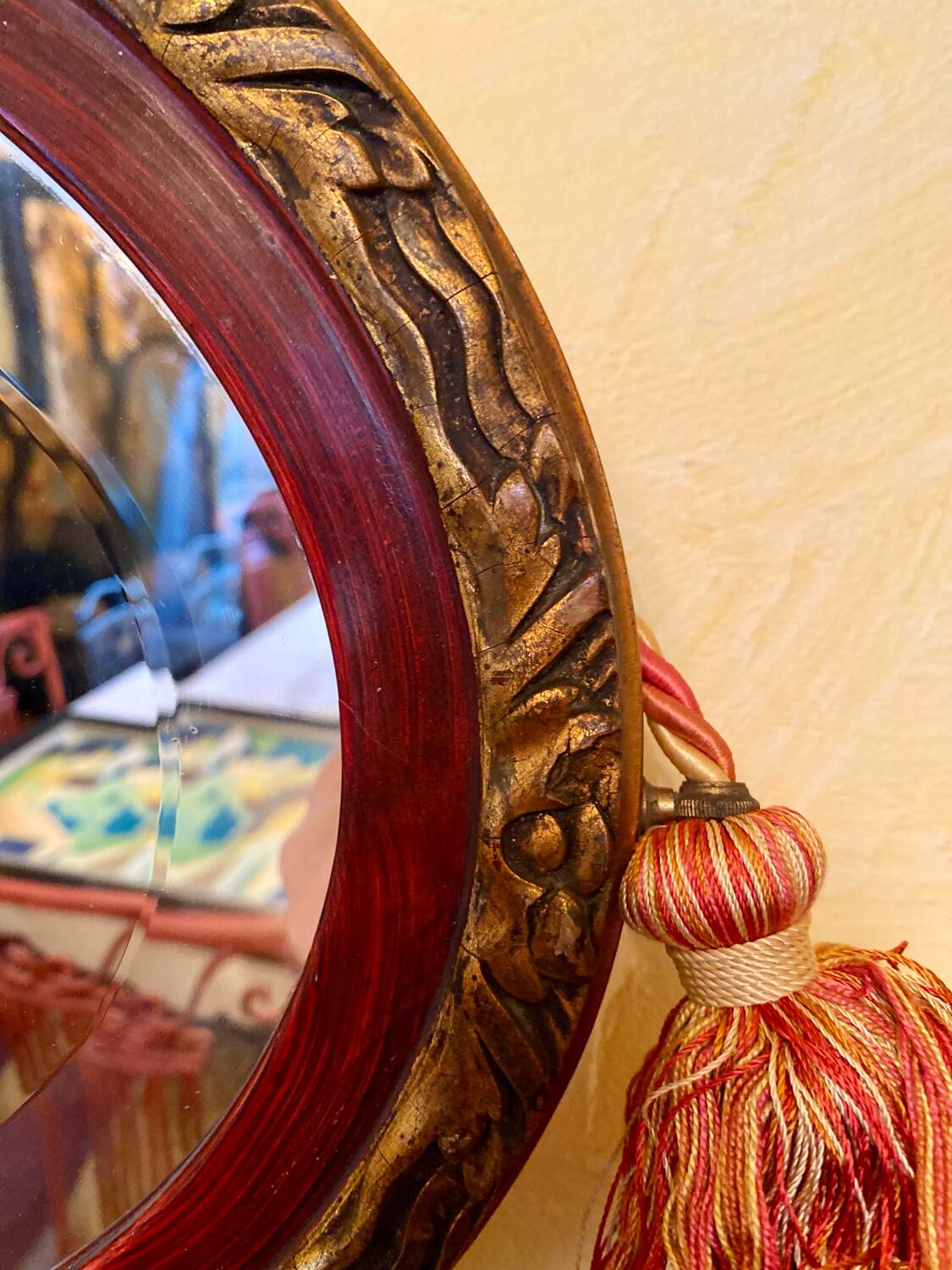 Oval mirror - Art Deco period - 1920