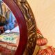 Oval mirror - Art Deco period - 1920