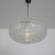 1960s Glass hanging lamp by Doria Leuchten, Germany