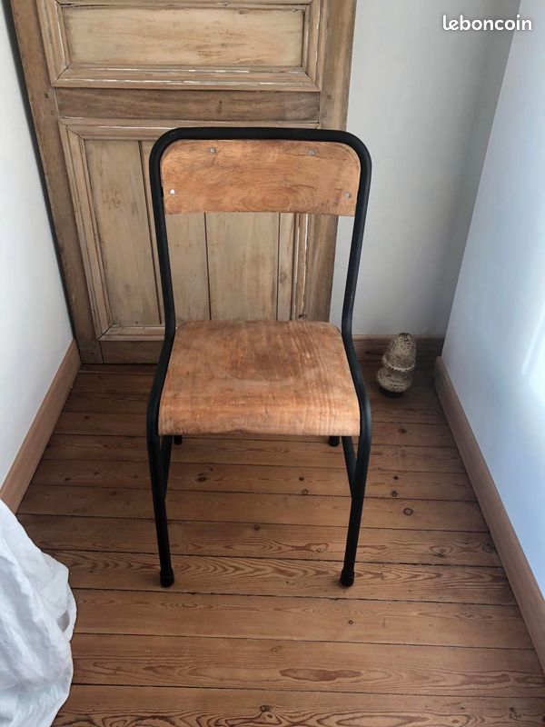 Old vintage school chair