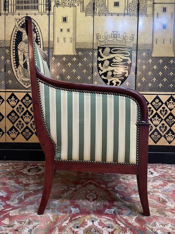 Empire Mahogany Armchair - Bergère