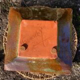 Green varnished pocket emptier signed gourdel