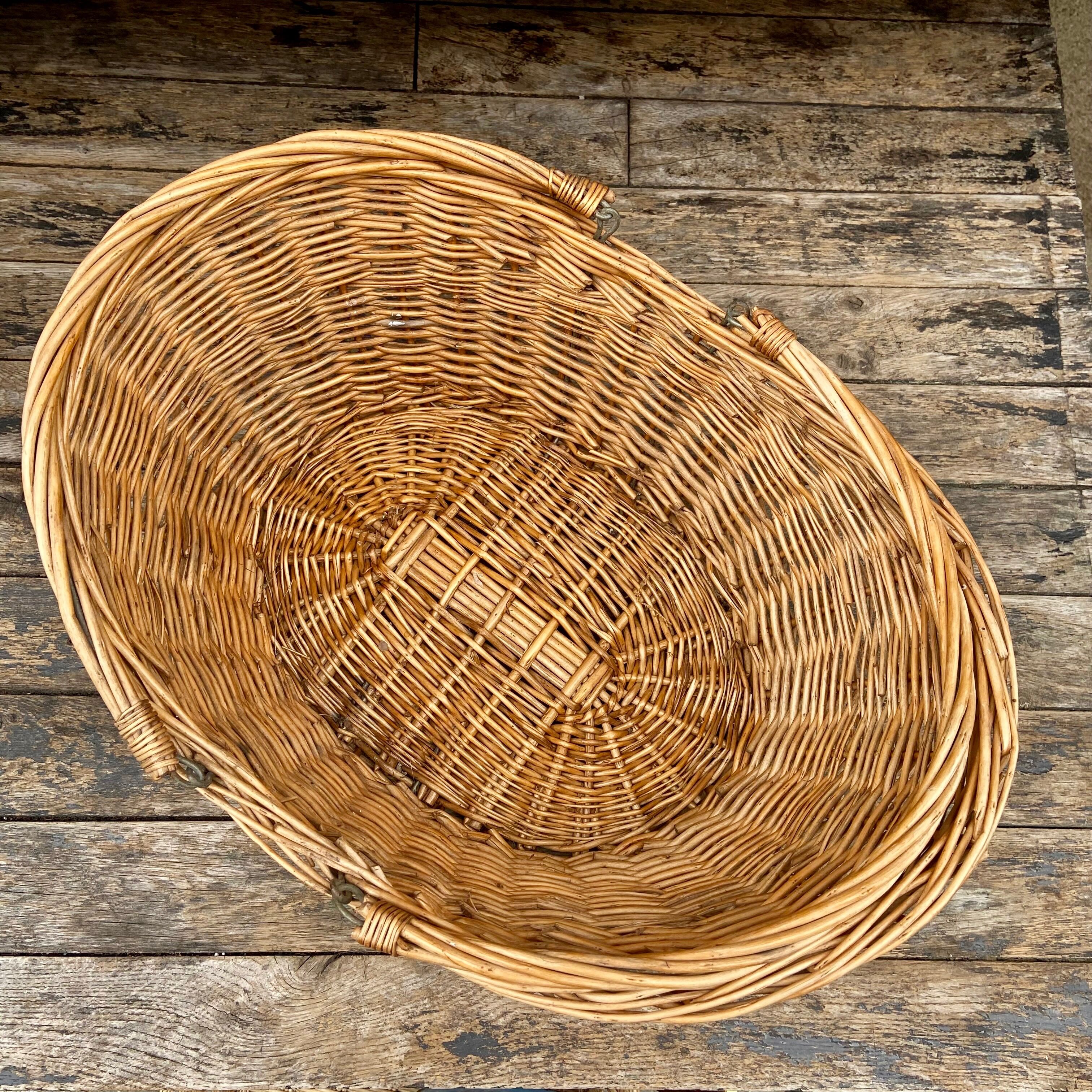 Panier en osier-Années 60