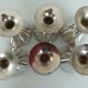 Christofle 6 silver metal wine glasses, design jean charles moreux 1940
