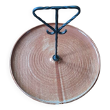 Cheese board stoneware handmade brutalist design slow country decoration