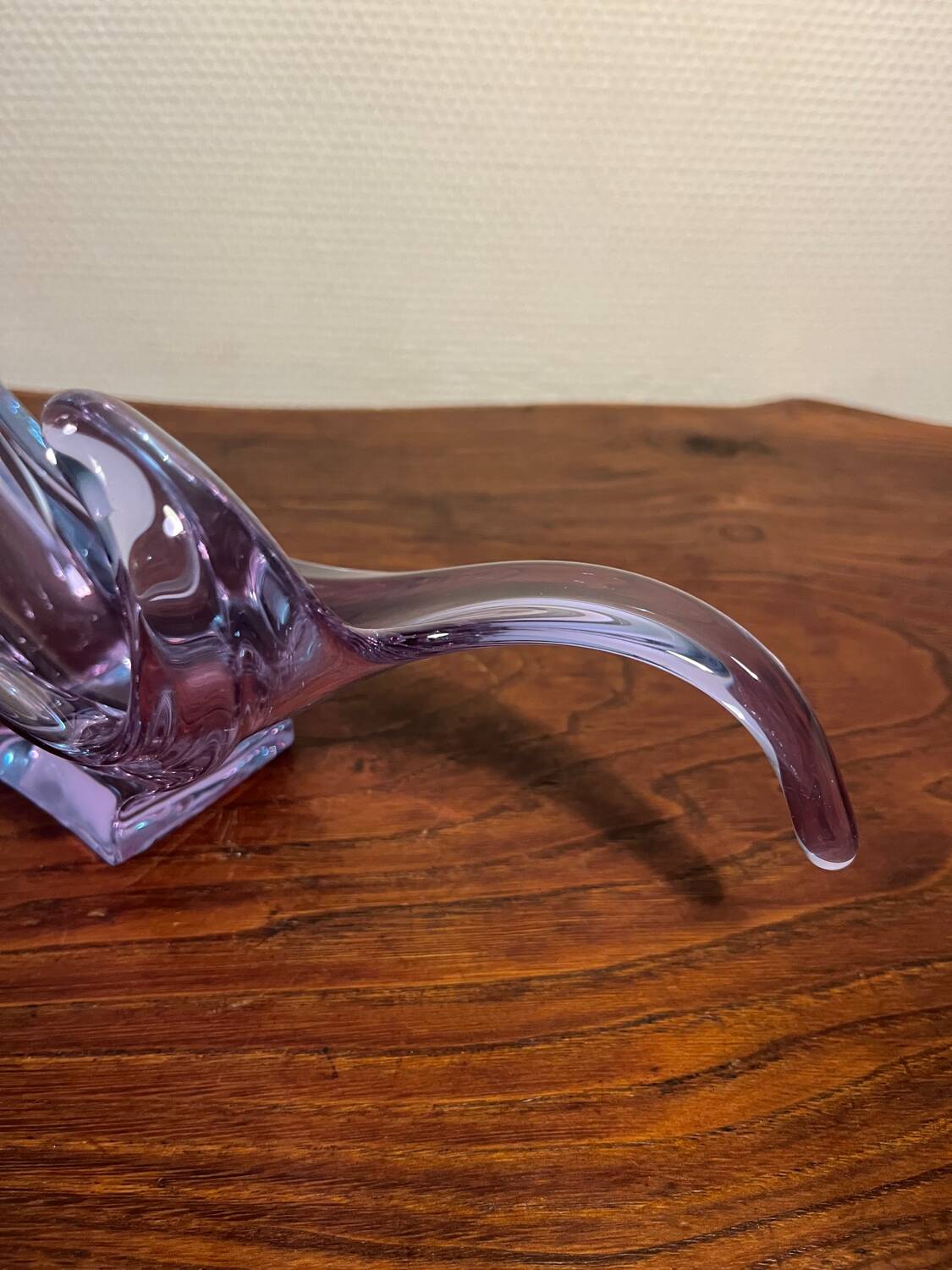 Vide poche vintage 1970 murano bouche soufflée bol alexandrite violet