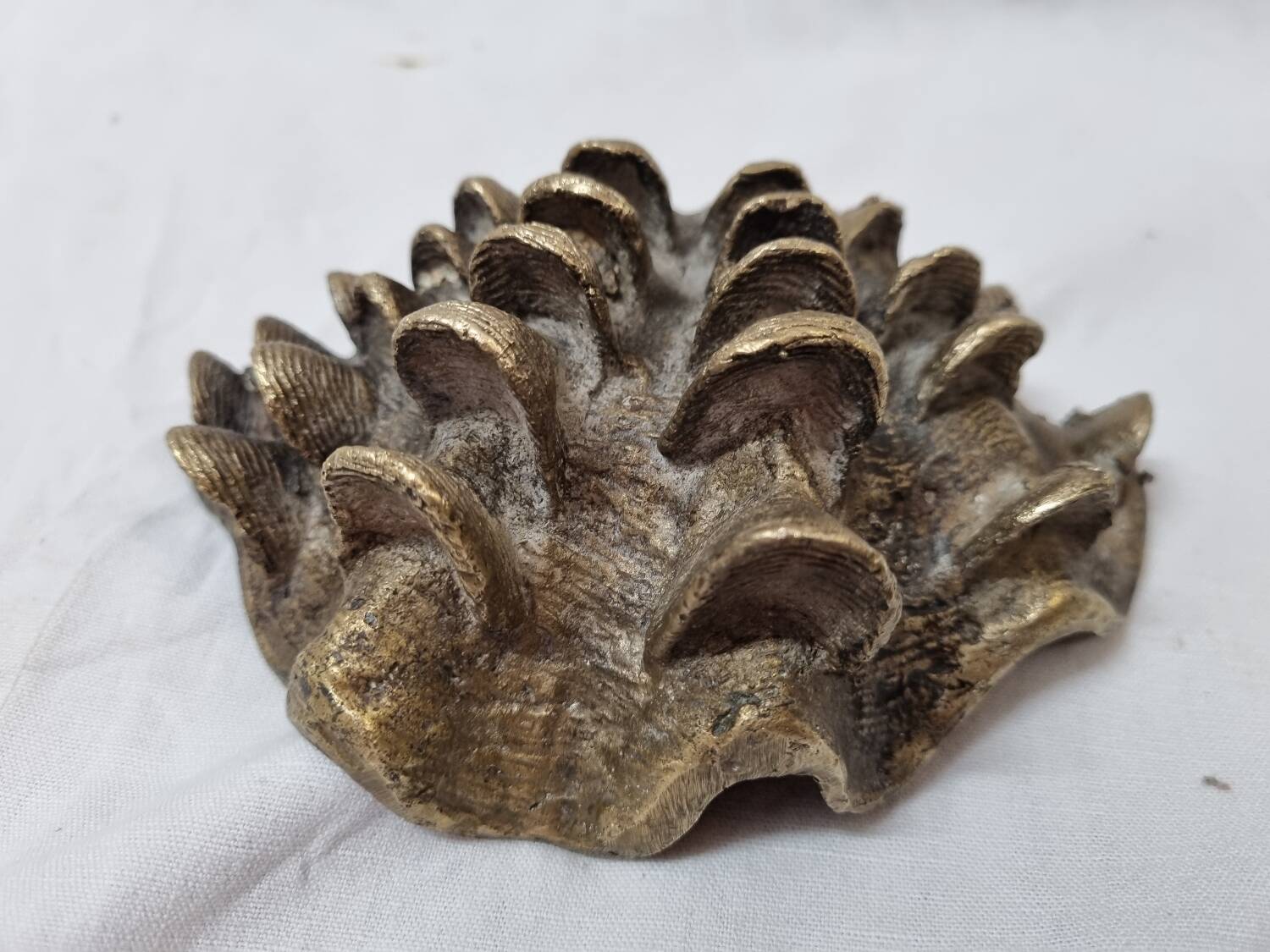 Bronze stoup ashtray, mid-20th century