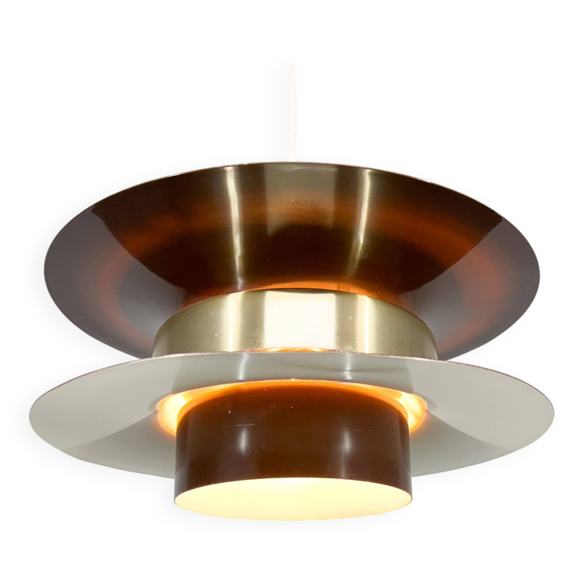 1970s Metal Space Age Pendant Light, Germany