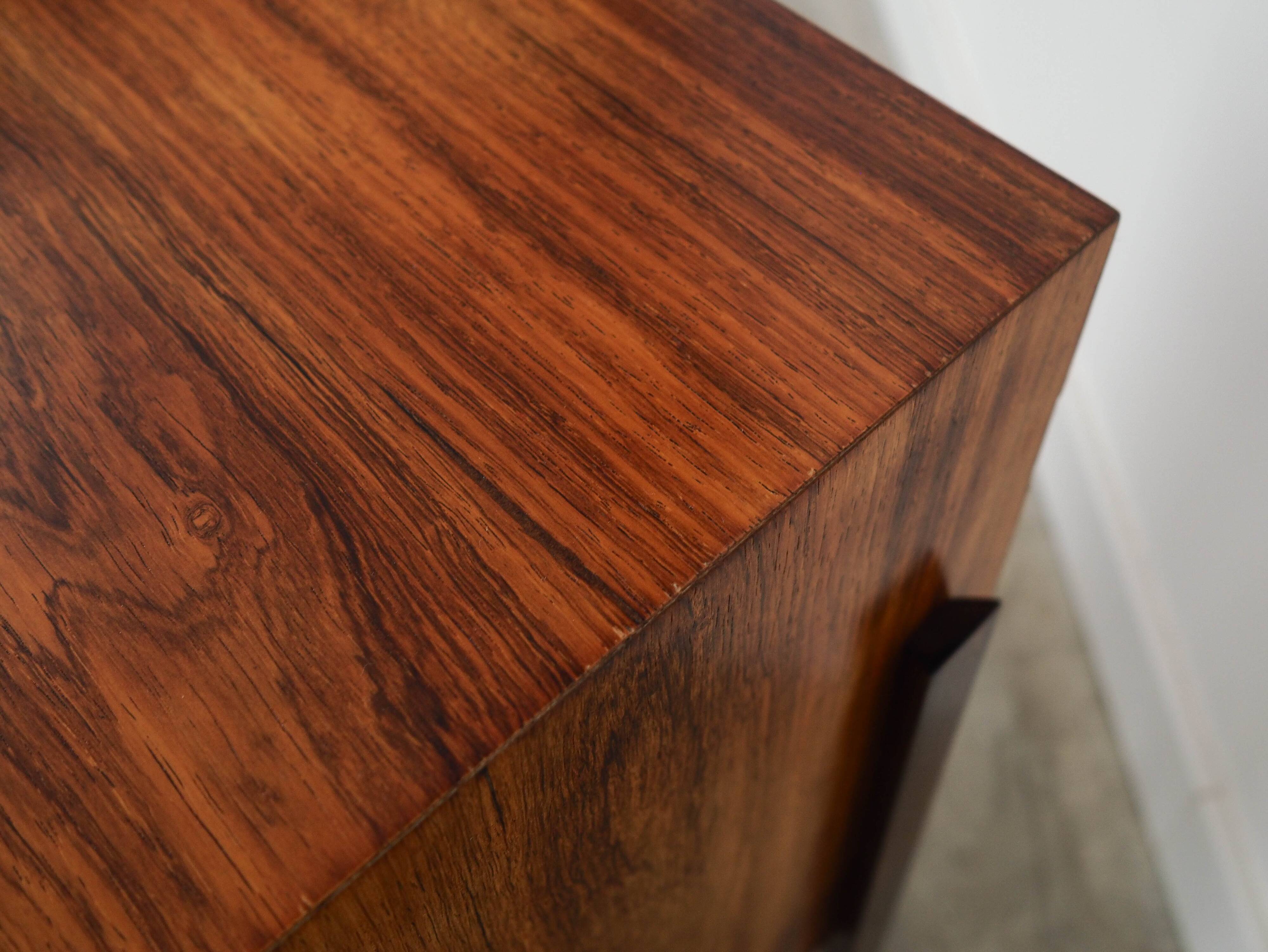 Cabinet de bar danois en bois de rose, années 1970