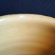 Vintage 1960s Vallauris Yellow Ceramic Vase, Blue Peacock Feather Decor