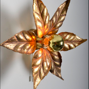 Massive Lighting 1970 Brass Willy Daro Flower Applique