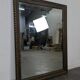 Miroir rectangulaire en bois à filet doré torsadé