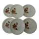 6 assiettes plates en faïence de SARREGUEMINES. Modèle Richemond.