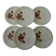 6 assiettes plates en faïence de SARREGUEMINES. Modèle Richemond.