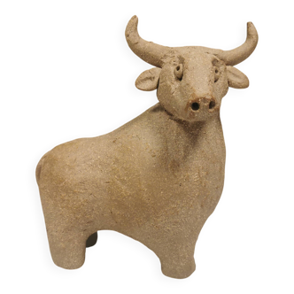 Beautiful ceramic bull Danish and from the 1970s-80s.