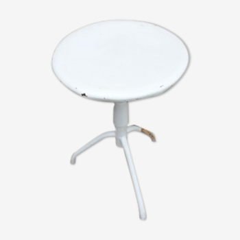 White doctor metal stool