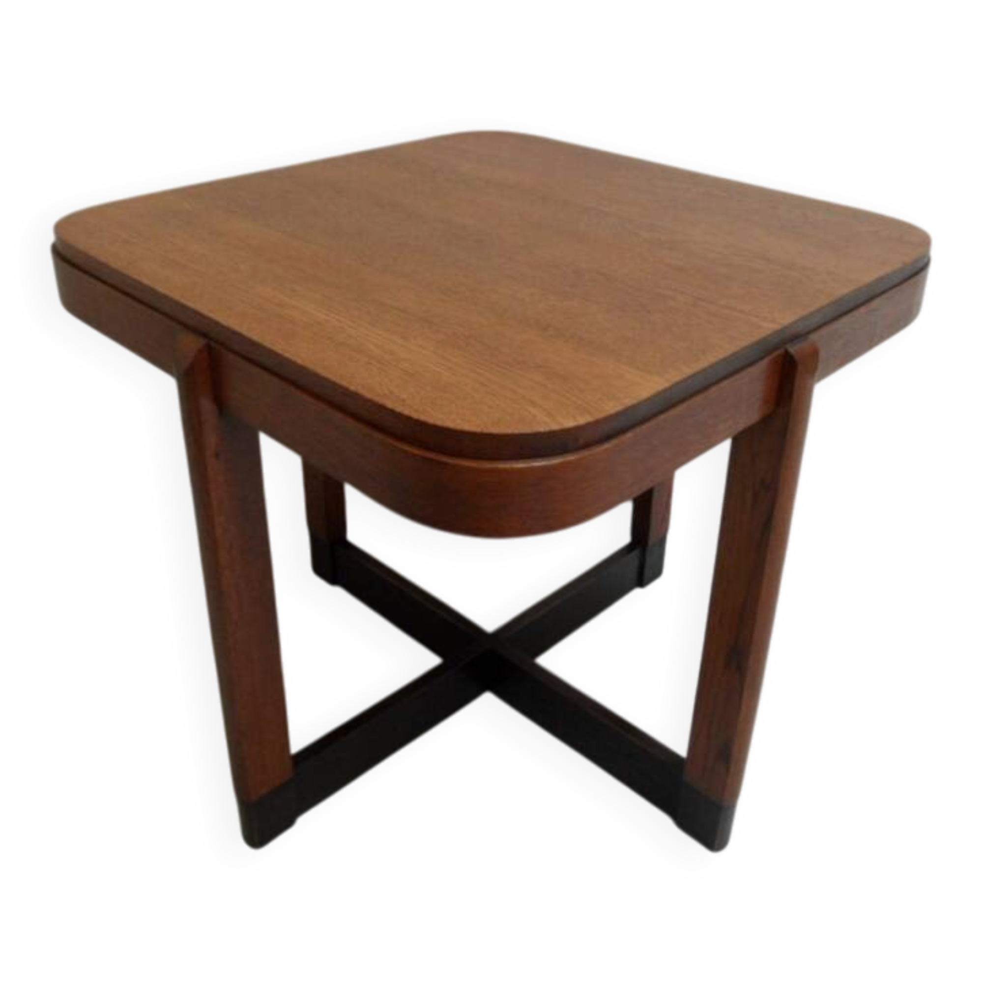 Table basse en chêne art déco