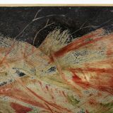 Rare painted coffee table by De Coene Frères, Belgium 1950s