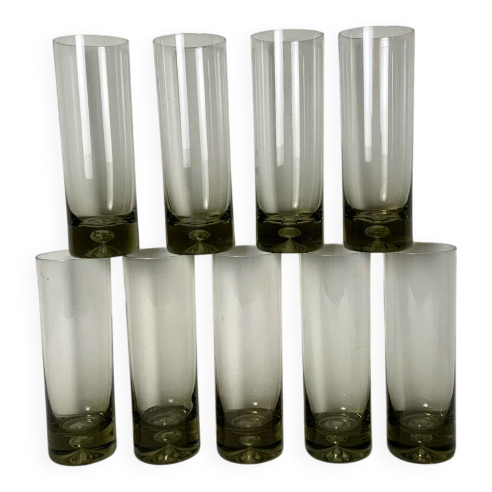 Long Drink Smoked Glasses