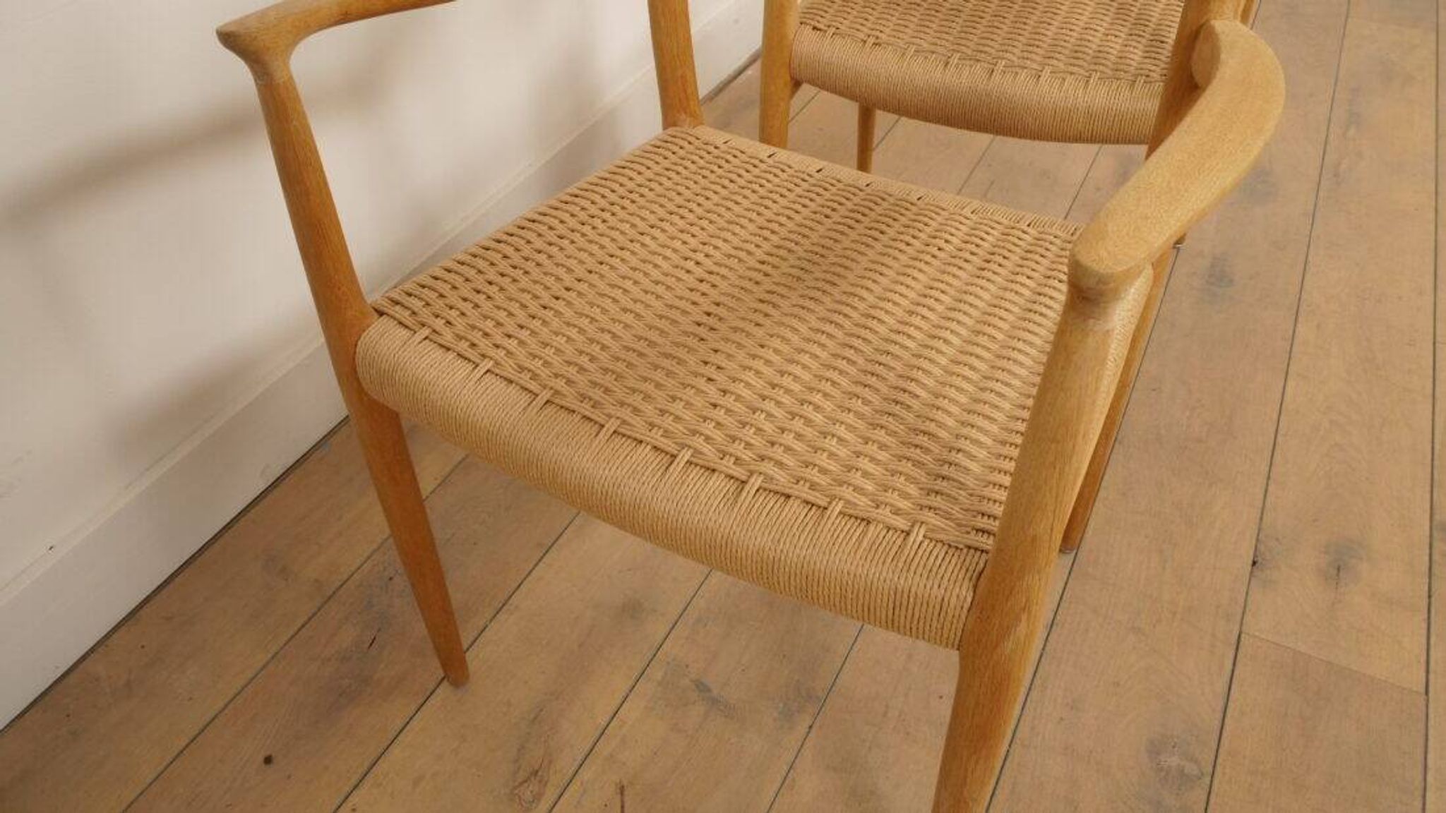 2 chaises de salle à manger Niels Otto Moller | Modèle 56 | Chêne | Rénovées