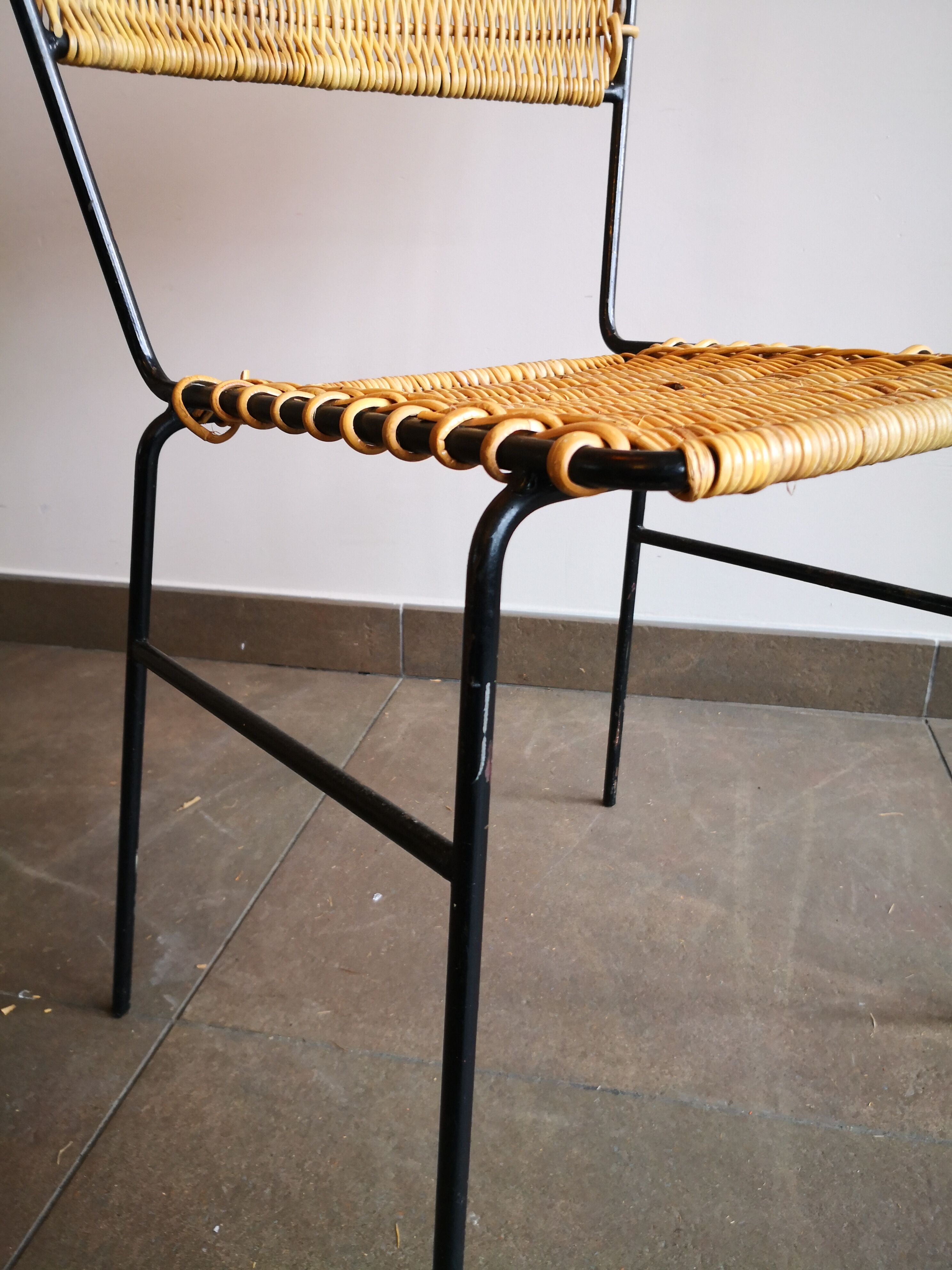 Rattan chair, Germany, 70s