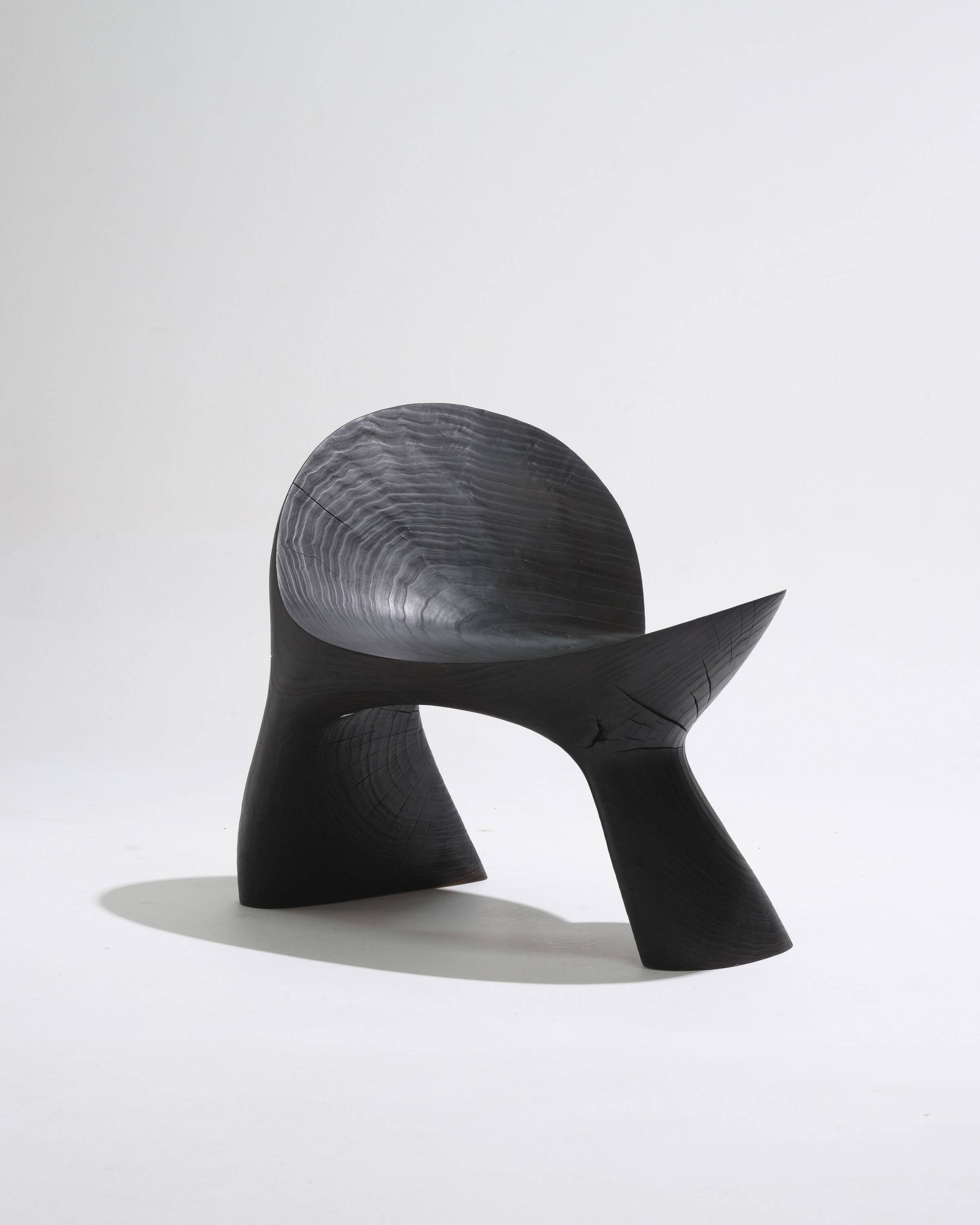 Anetos armchair in black wood
