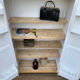 Parisian wardrobe in patinated wood