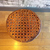 Vintage rattan stool