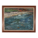 Original Mid Century Swedish Oil on Panel – “Seashore” by LV 1962 – Signed