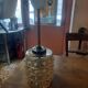 Vintage glass pendant light
