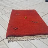 Berber carpet gabbeh handmade 100% wool 38x72cm