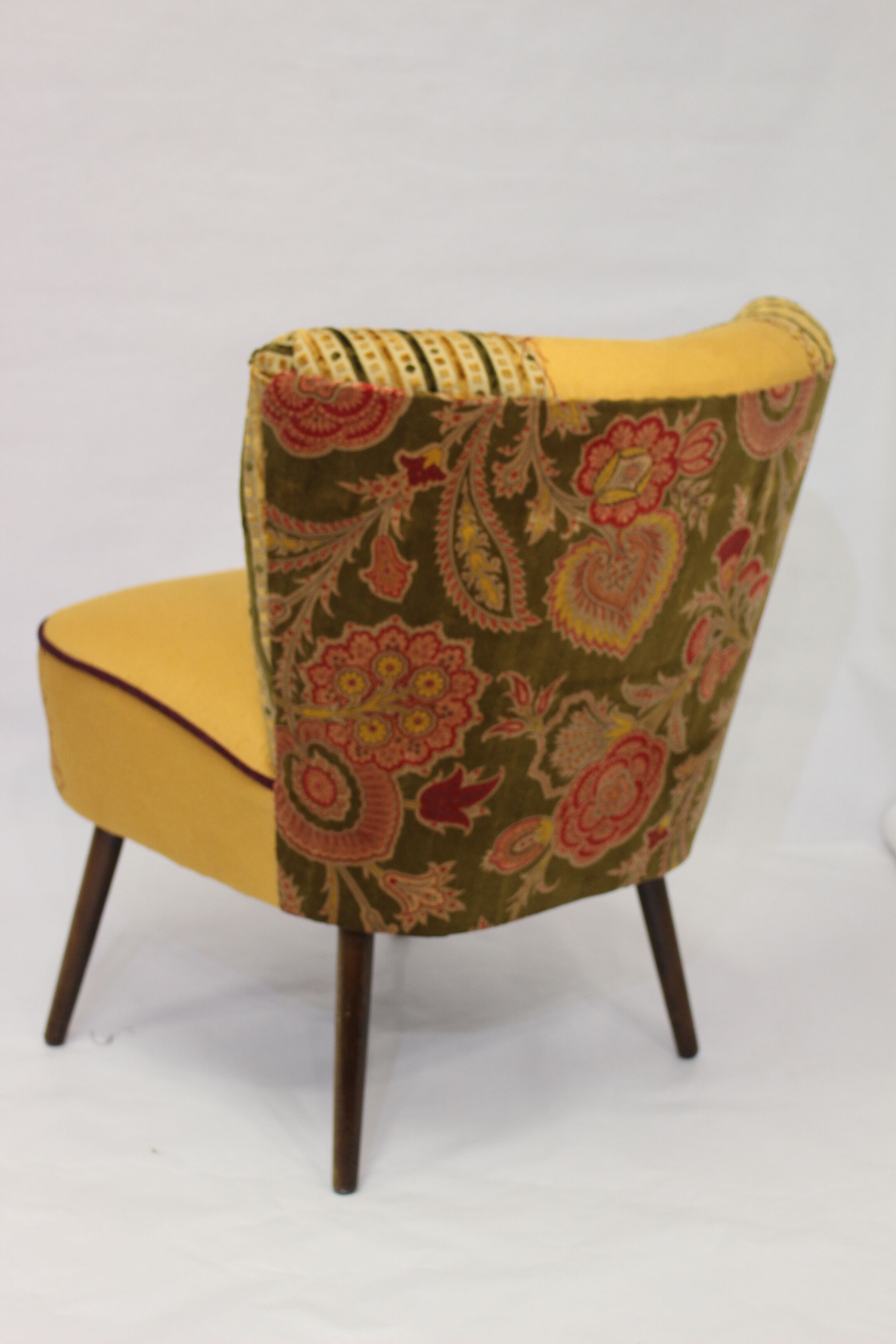 Chair vintage year 50 tissue "Lelièvre"