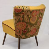 Chair vintage year 50 tissue "Lelièvre"