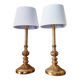 Paire de lampes classiques en bronze