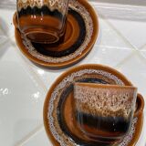 Large Serreguemines Hawaii model cups