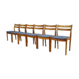 Set of 6 mid century chairs from the 60s / 70s