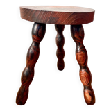 Vintage wooden tripod stool
