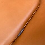 EGG Chair design Arne Jacobsen édition Fritz Hansen cuir brun