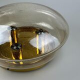 60s 70s Limburg Glashütte ceiling lamp glass space age design