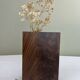 Minimalist design wooden vase