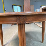 Oval art deco extendable dining table