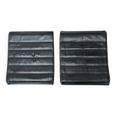Leather cushion for postmodern Kreuzschwinger chair by Till Behrens, 1980s, set of 2.