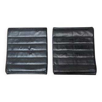 Leather cushion for postmodern Kreuzschwinger chair by Till Behrens, 1980s, set of 2.