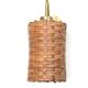 Organic Rattan & Brass Wall Sconce